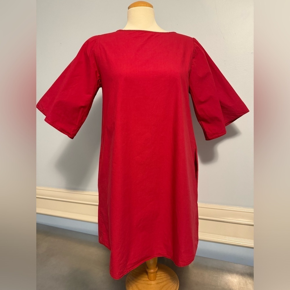 Broom - vintage cotton swing tunic mini dress